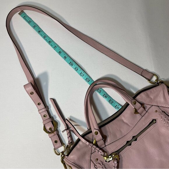 orYANY Sarah bag Blush pink Leather Satchel w/ Braiding Detail - Picture 9 of 13
